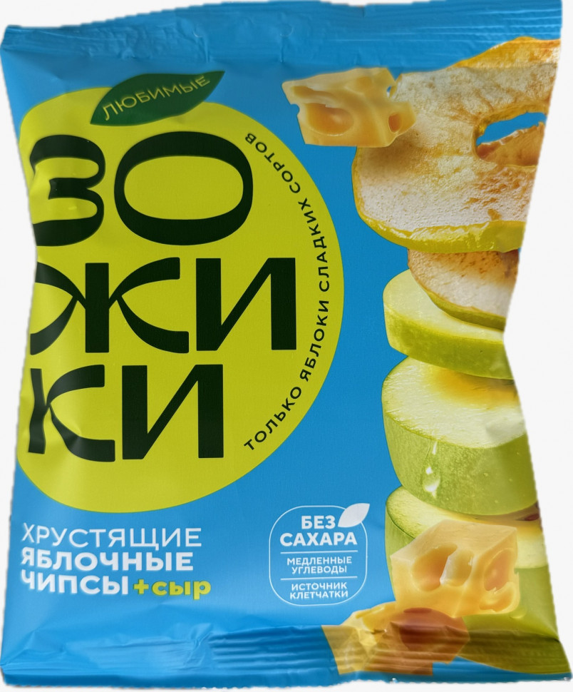  Зожики Яблочные чипсы с сыром, 25г  в Комсомольске-на-Амуре